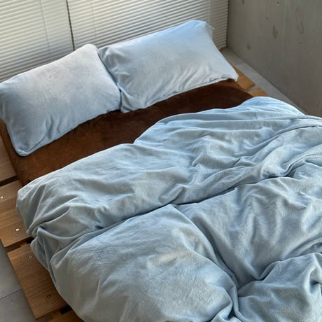 beddingsets-03135　Light Blue×Brown Warm Bedding Sets