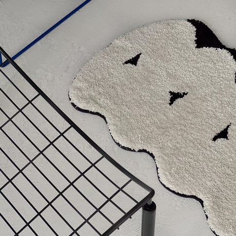 rug-03085　Cloud Monotone Rug