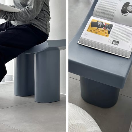 stool-03068　Curve Design Color Stool Side Table