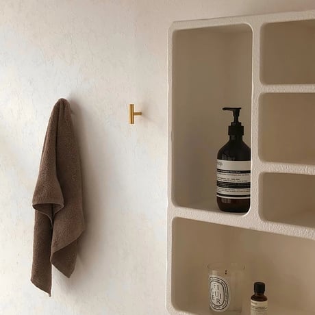 wallhook-03005　T-shaped Brass Wall Hook F1×5×3.5