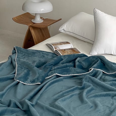 blanket-03048　Color Waffle Reversible Blanket 200×150