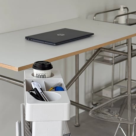 wagon-03027　Double Side Pocket Slim Wheeled Cart