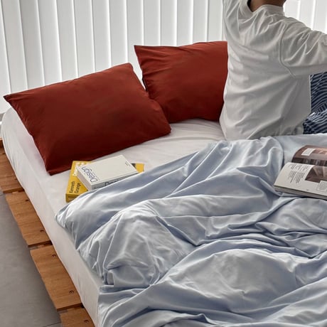 beddingsets-03166　Light Blue×Red×White Bedding Sets