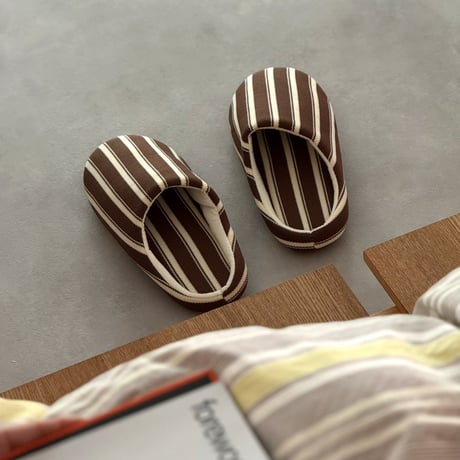 slipper-03009　Stripe Room Shoes Slippers