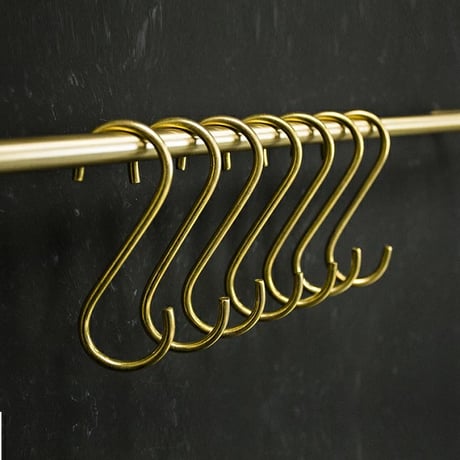 wall-03011　Brass Shooks/Set of 7
