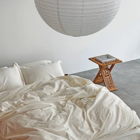 table-03199　Natural Wood Lattice Design Folding Side Table