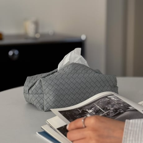 tissuebox-03035　Intrecciato Tissue Case