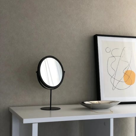 mirror-03074　Black Round Table Mirror