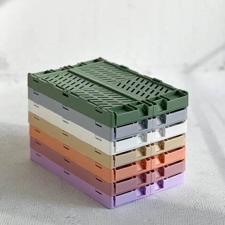 box-03043　Pale Color Crate Foldable Storage Box