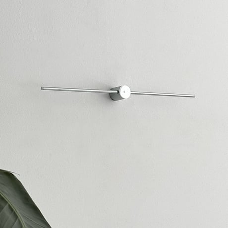 wall-03054　Silver Slide Line Towel Hanger 60cm/80cm