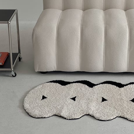 rug-03085　Cloud Monotone Rug