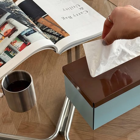 tissuebox-03094　Bicolor Steel Tissue Case