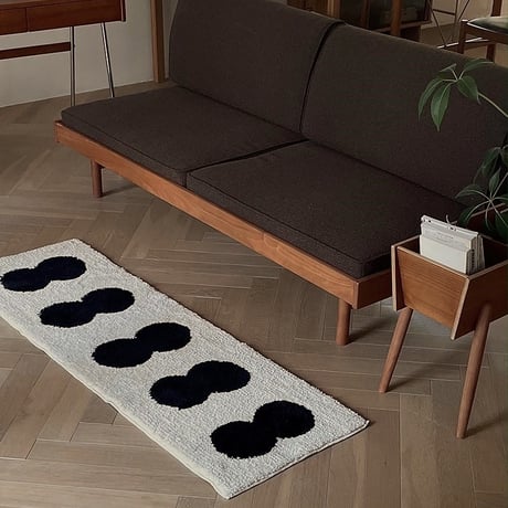 rug-03061　Twindot Bicolor Long Rug 40×120/50×160