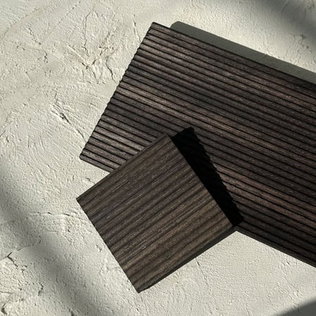 plate-03087　Ditch Wood Plate Tray Set