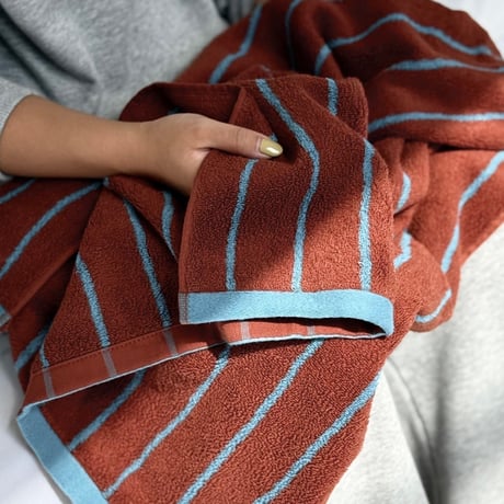 towel-03033　Coloring Stripe Face Towel Bath Towel