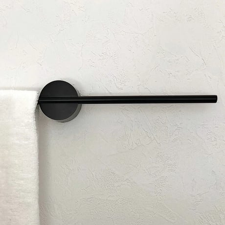 wall-03060　BLACK Towel Hanger Wall Hanger Bar