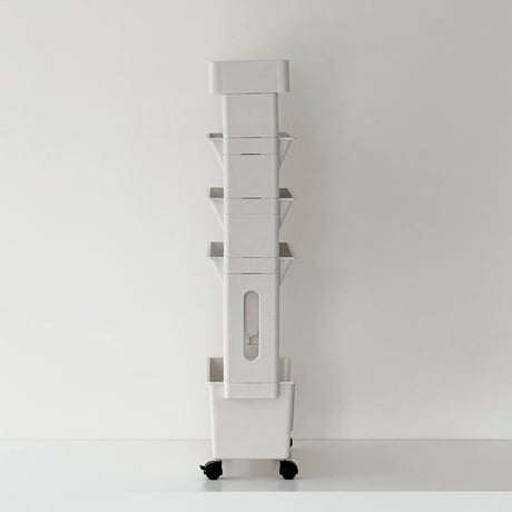 wagon-03027　Double Side Pocket Slim Wheeled Cart