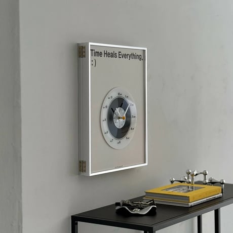 clock-03078　【Switch Concealment】 Time Heals Everything Panel Wall Clock
