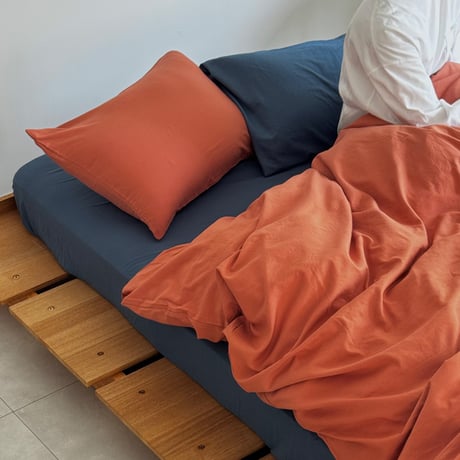 beddingsets-03106　Orange×Navy Bedding Sets