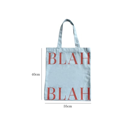 bag-03122　Light Blue × Red Tote Bag