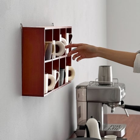 wallrack-03059　Natural Wood Wall Shelf 52×28cm