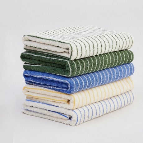 towel-03025　Color Stripe Bath/Face Towel