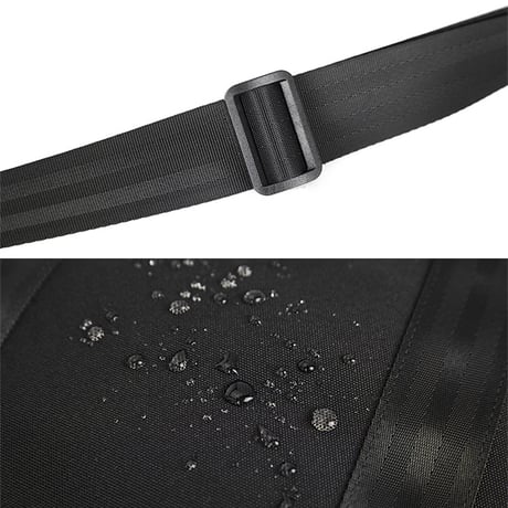 bag-03116　Waterproof GYM Black Tote Bag