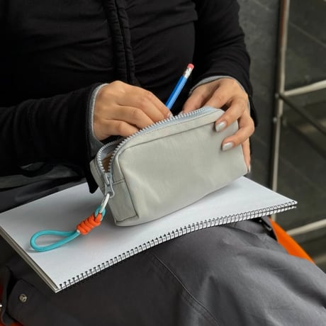 stationery-03034　M size Water Repellent OXFORD Fabric Colored Pen Case Pouch with Strap
