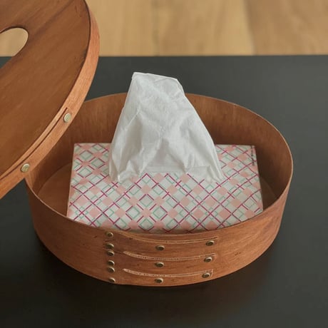 tissuebox-03045　Brown Shaker Box Tissue Case For Soft Pack Tissues