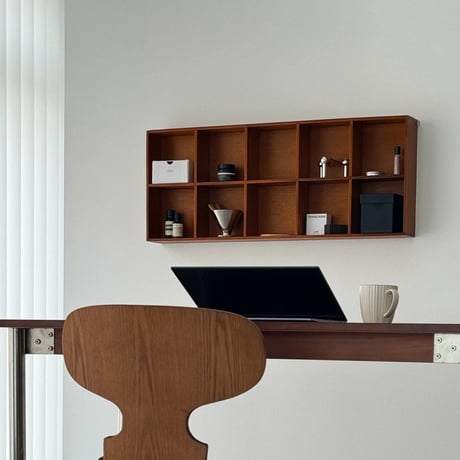 wallrack-03052　Natural Wood Wall Shelf 82×33