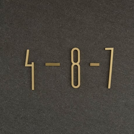 sign-03001　70mm Uppercase Brass Letters