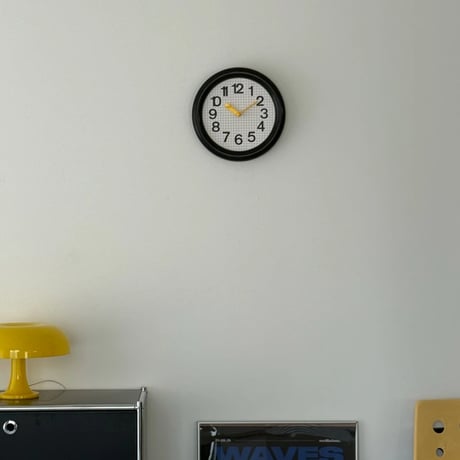clock-03102　Color Needle Grid Pattern Round Wall Clock