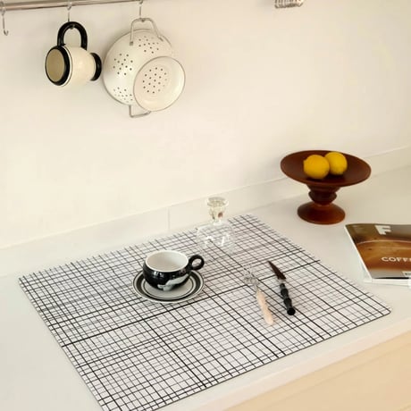 mat-03081　Monotone Design Diatomaceous Earth Absorbent Mat 30×40/50×60