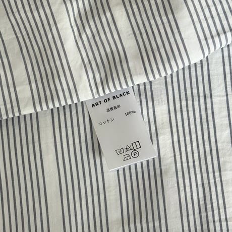 beddingsets-03122　Charcoal×White Stripe Bedding Sets