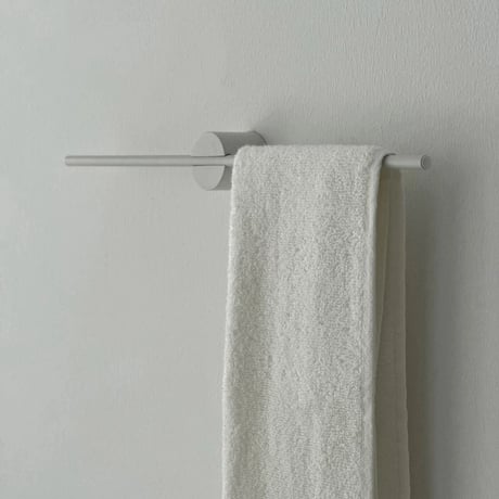 wall-03088　White Slide Line Towel Hanger 40cm/50cm
