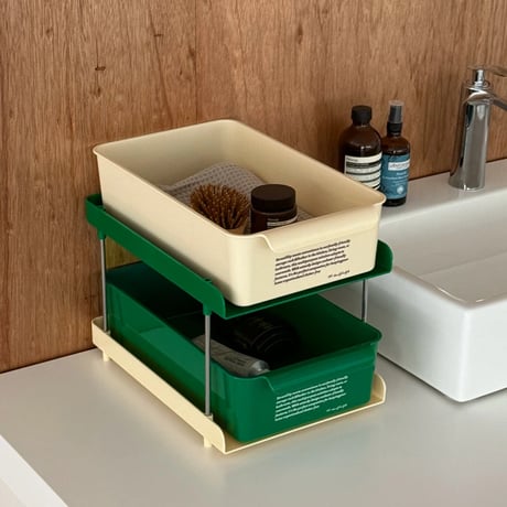 rack-03087　Bicolor Drawer Rack 2Tier