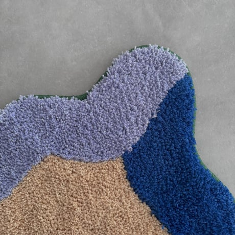 mat-03098　Multicolor Wave Rug 60cm×90cm
