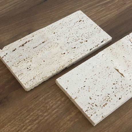 plate-03053　Natural Marble Travertine Stone Plate Tray 20x10