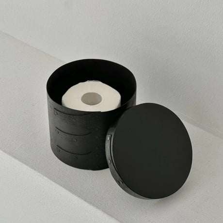 box-03051　Round Shaker Boxes Black/Set of 3