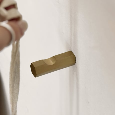 wall-03030　Brass Wall Hook Hexagon B