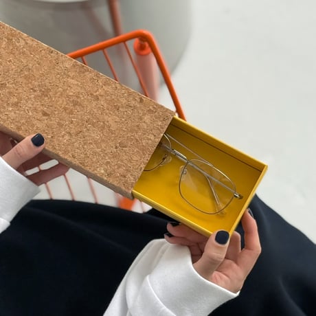 stationery-03051　Cork Cover Slide Type Accessory Storage Box