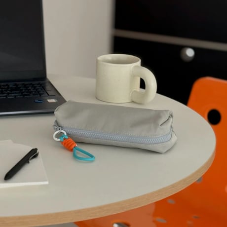 stationery-03035　L size Water Repellent OXFORD Fabric Colored Pencil Case Pouch with Strap