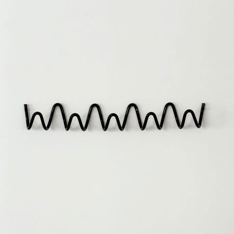 wall-03114　Loop Black 5 consecutive Hook Iron