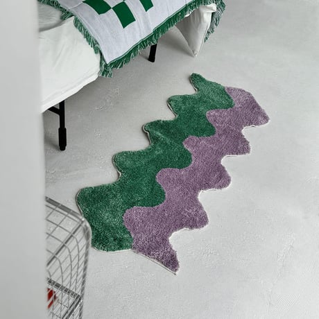 rug-03060　Rippling Bicolor Rug 45×120