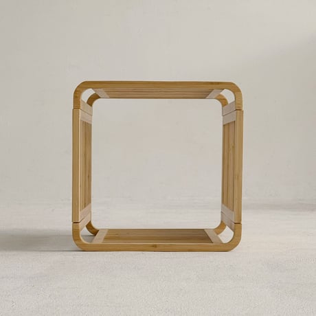 rack-03011　Bamboo Open Rack Side Table Assembled
