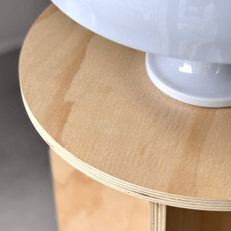 stool-03060　Natural Wood Petal Leg Stool