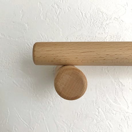 wall-03043　Beech Towel Hanger Solid Wood