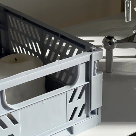 box-03043　Pale Color Crate Foldable Storage Box