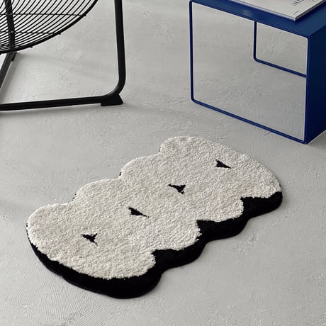 rug-03085　Cloud Monotone Rug