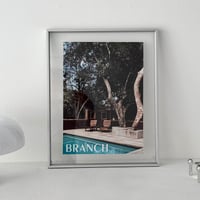 poster-03189　BRANCH on  Silver Frame Art Poster 50×40cm